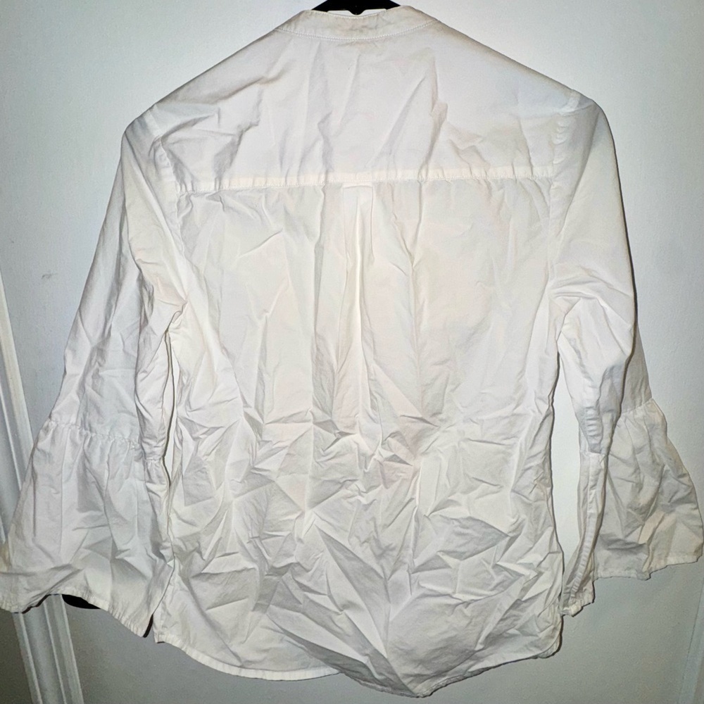 Boden White/Cream Button Up Blouse Floral Embroidery - Picture 8 of 10